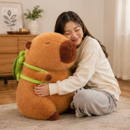 Giant Capybara Plush Doll-Soft Cartoon Stuffed Animal Toy for Kids Bedroom Decor and Memorable Birthday Gifts