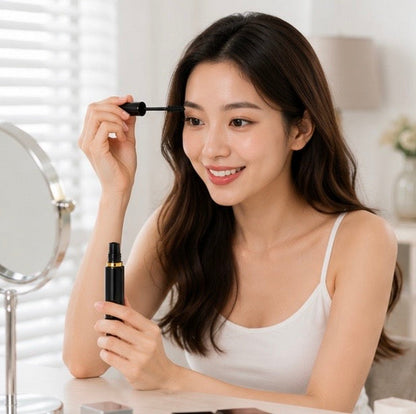 Waterproof Fiber Mascara - 4D Thickening Lengthening Curling Lash Makeup for Long Lasting Volume and Definition