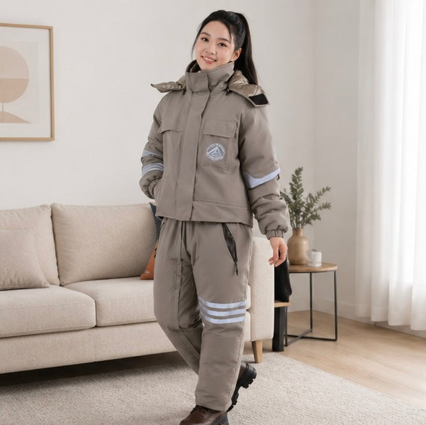 Graphene Lined Winter Suit - Windproof Thermal Motorcycle and Ski Outfit for Extreme Cold Weather Protection