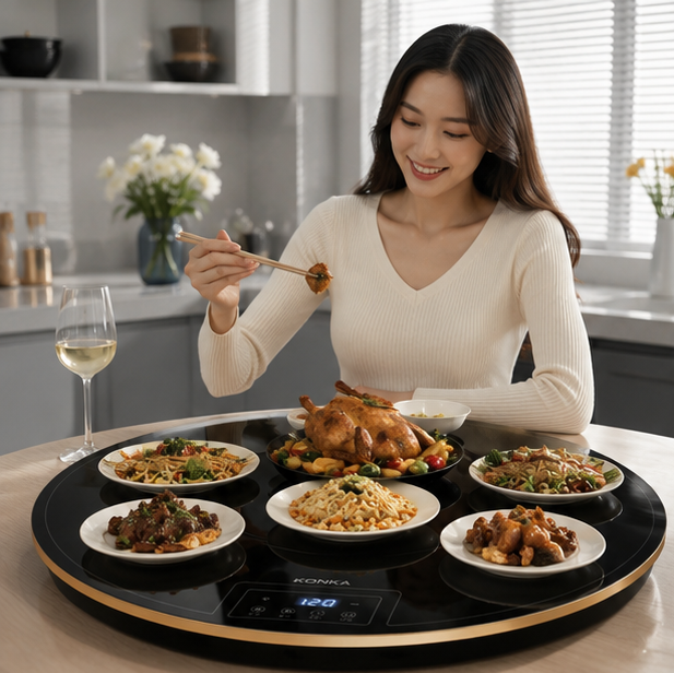 Foldable Electric Food Warming Tray - Multifunction Heating Plate for Keeping Meals Warm at Home and Gatherings