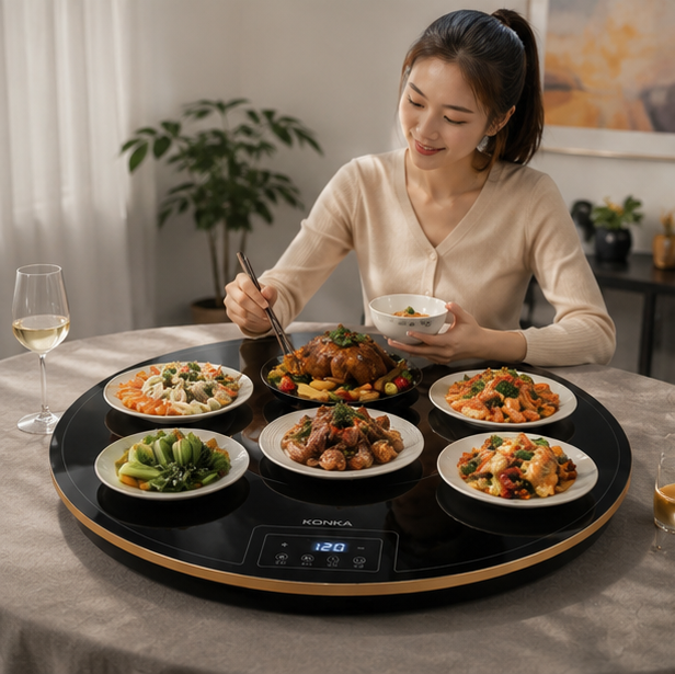 Foldable Electric Food Warming Tray - Multifunction Heating Plate for Keeping Meals Warm at Home and Gatherings