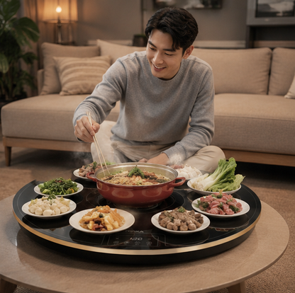 Foldable Electric Food Warming Tray - Multifunction Heating Plate for Keeping Meals Warm at Home and Gatherings