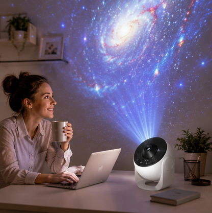Galaxy Projector Night Light - Rotating Starry Sky Planetarium Lamp for Bedrooms, Parties and Romantic Decor