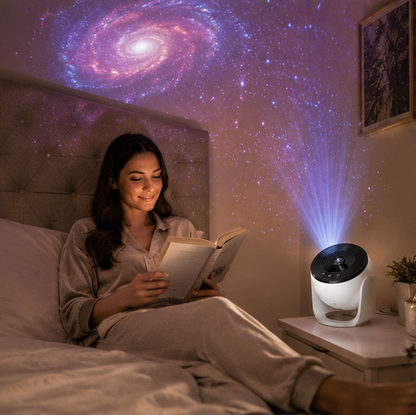 Galaxy Projector Night Light - Rotating Starry Sky Planetarium Lamp for Bedrooms, Parties and Romantic Decor