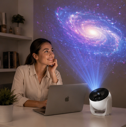 Galaxy Projector Night Light - Rotating Starry Sky Planetarium Lamp for Bedrooms, Parties and Romantic Decor