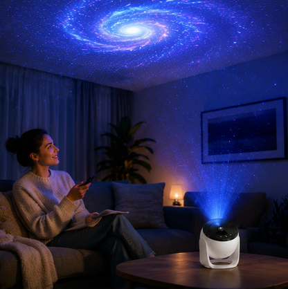 Galaxy Projector Night Light - Rotating Starry Sky Planetarium Lamp for Bedrooms, Parties and Romantic Decor