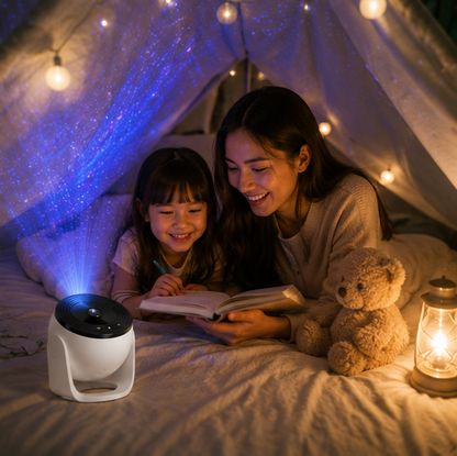 Galaxy Projector Night Light - Rotating Starry Sky Planetarium Lamp for Bedrooms, Parties and Romantic Decor