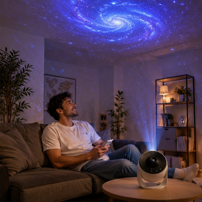 Galaxy Projector Night Light - Rotating Starry Sky Planetarium Lamp for Bedrooms, Parties and Romantic Decor