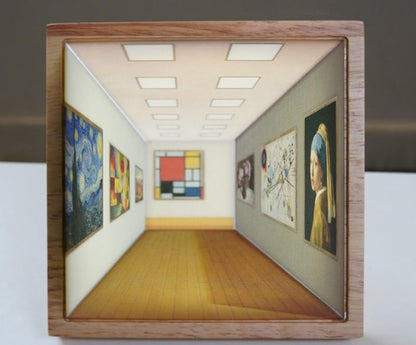 Optical Illusion Night Light – 3D Rechargeable Wooden LED Atmosphere Lamp for Bedroom, Living Room and Creative Home Decor