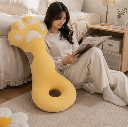 Giant Cat Paw Plush Pillow - Soft Decorative Cushion for Bedrooms, Gifts and Cozy Relaxation