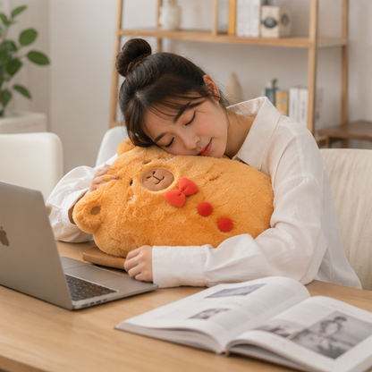Gingerbread Bear Plush Pillow – Super Soft Christmas Cushion for Cozy Home Decor, Kids Gifts and Holiday Comfort