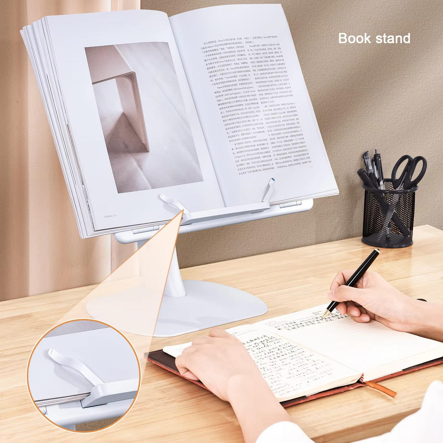 Portable Laptop Stand – Adjustable Multifunctional Notebook Desk with Cooling Vent, Foldable Design for MacBook, iPad, Bed Reading and Home Office Use