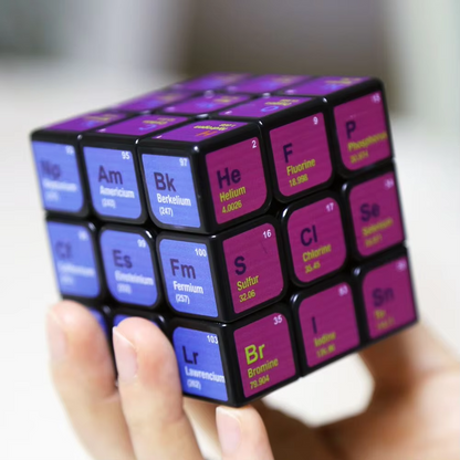 Periodic Table Magic Cube – Colorful Chemistry Learning Puzzle with Element Chart for Educational Play, Science Study and Kids Gifts