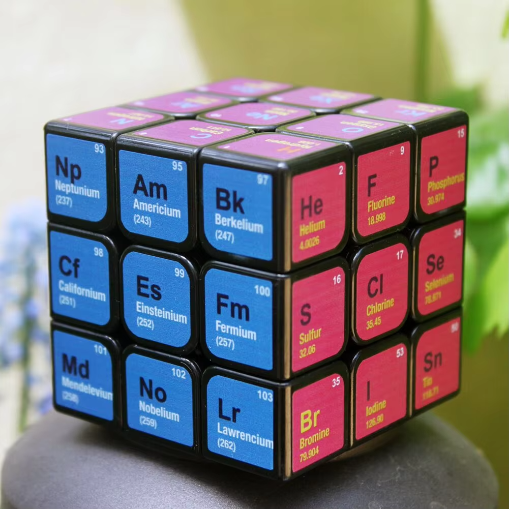 Periodic Table Magic Cube – Colorful Chemistry Learning Puzzle with Element Chart for Educational Play, Science Study and Kids Gifts