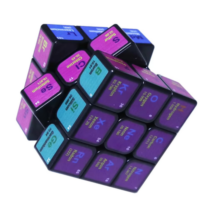 Periodic Table Magic Cube – Colorful Chemistry Learning Puzzle with Element Chart for Educational Play, Science Study and Kids Gifts
