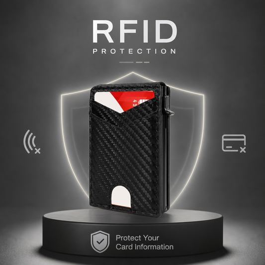 VaultGuard™ Leather RFID Pop-Up Wallet