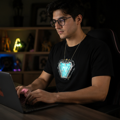 Arc Reactor Chest Light - Wearable Marvel Avengers Iron Man MK50 LED Collectible Cosplay Display Gift for Fans and Kids