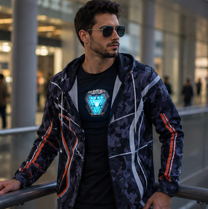 Arc Reactor Chest Light - Wearable Marvel Avengers Iron Man MK50 LED Collectible Cosplay Display Gift for Fans and Kids