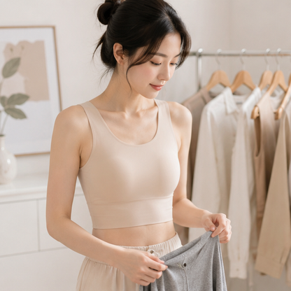 Invisible Wireless Shapewear Bra – Seamless Supportive Corset Bra for Everyday Comfort, Natural Lift and Smooth Silhouette