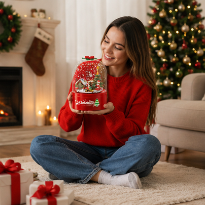 LED Crystal Christmas Tree Building Set – Rotating Musical DIY Holiday Model for Family Display and Christmas Gifts