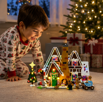 LED Light Kit for LEGO Gingerbread House – Decorative Christmas Lighting Upgrade Compatible with Building Block Display Models