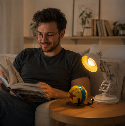 LED Light Kit for Pixar Luxo Jr Model-Decorative Lighting Upgrade Compatible with Building Block Displays