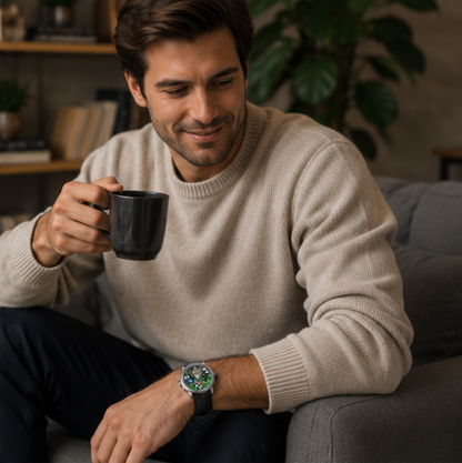 Luxury Waterproof Mechanical Wristwatch - Stainless Steel Mens Watch with Automatic Movement and Premium Designer Style