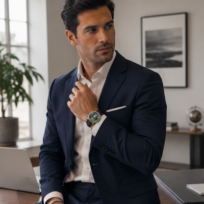Luxury Waterproof Mechanical Wristwatch - Stainless Steel Mens Watch with Automatic Movement and Premium Designer Style