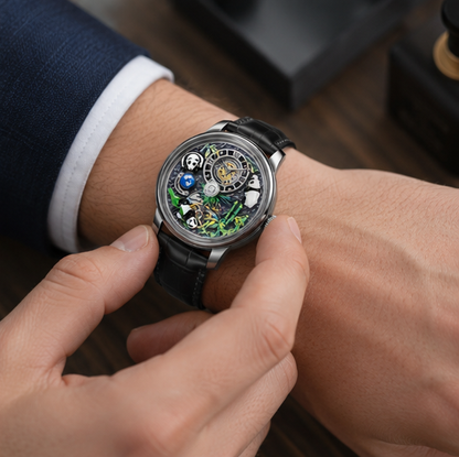 Luxury Waterproof Mechanical Wristwatch - Stainless Steel Mens Watch with Automatic Movement and Premium Designer Style
