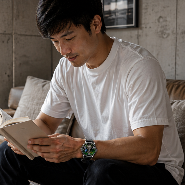Luxury Waterproof Mechanical Wristwatch - Stainless Steel Mens Watch with Automatic Movement and Premium Designer Style