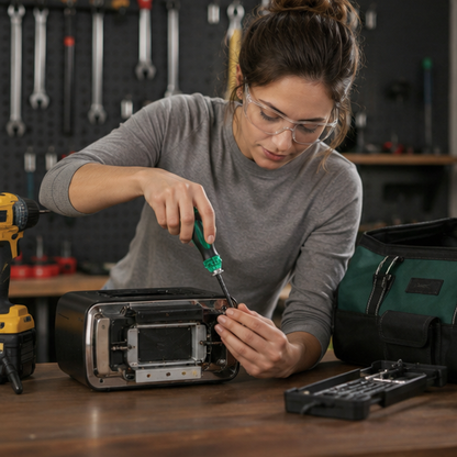 Magnetic Telescopic Screwdriver Set-Dual End Repair Tool Kit for Home Maintenance Electronics and DIY Projects