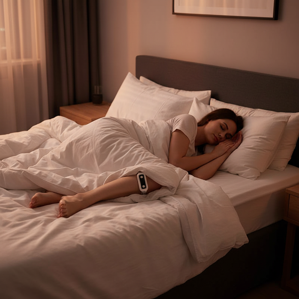 Foot Strap Sleep Aid Device – Wearable Pressure Relaxation Tool for Nighttime Comfort, Stress Reduction and Calming Bedtime Wellness Routines