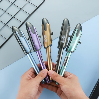 Helicopter Metal Gel Pen – Creative 0.5mm Novelty Writing Pen for School, Office, Gifts and Collectible Stationery