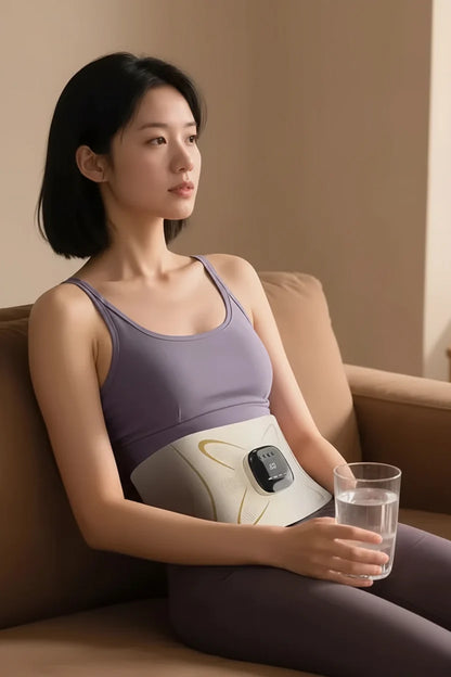 Waist Massager Belt - Electric Body Shaping Slimming Belt with Microcurrent Heating and Muscle Relaxation Technology