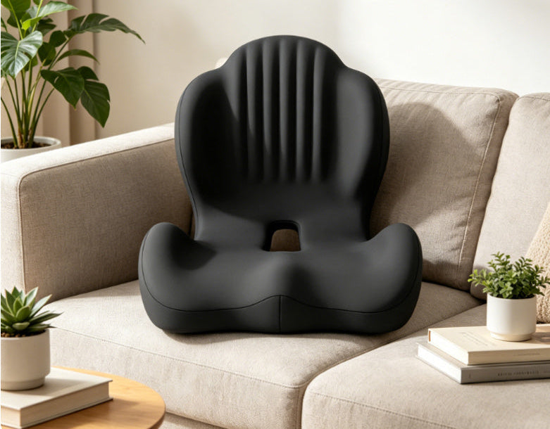 Ergonomic Memory Foam Lumbar Cushion – Pressure-Relief Back Support Pad for Office Chairs, Long Sitting, Posture Comfort and Everyday Seat Support