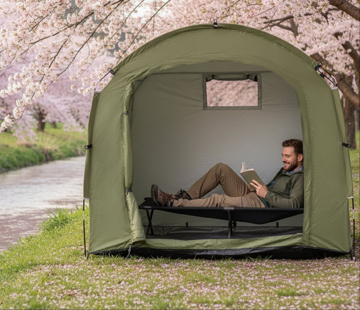 Outdoor Bike Shelter Tent – Portable Waterproof Bicycle Canopy with Thick Oxford Cloth Protection for Cycling, Travel, Hiking and Camping