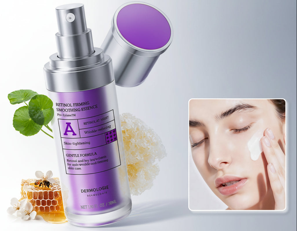 Retinol and Peptide Face Serum – 300PPM Retinol Skin-Care Formula for Smoother-Looking Texture, Hydration, Firmness and Everyday Wrinkle-Care Routines