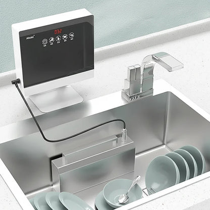 Portable Ultrasonic Dishwasher – Automatic Compact Sink Cleaning Machine for Kitchen Dishes, Tableware, Apartments and Convenient Household Washing