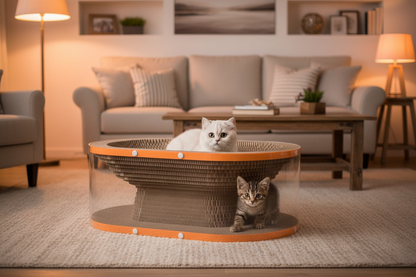 Double Layer Cat Scratching Board – 2-in-1 Cat Bed and Climbing Nest with Durable Scratch Surface for Indoor Pet Play and Rest