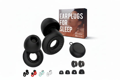 Silicone Swimming Earplugs – Reusable Noise Reducing Ear Protection for Sleep, Swimming and Travel Comfort