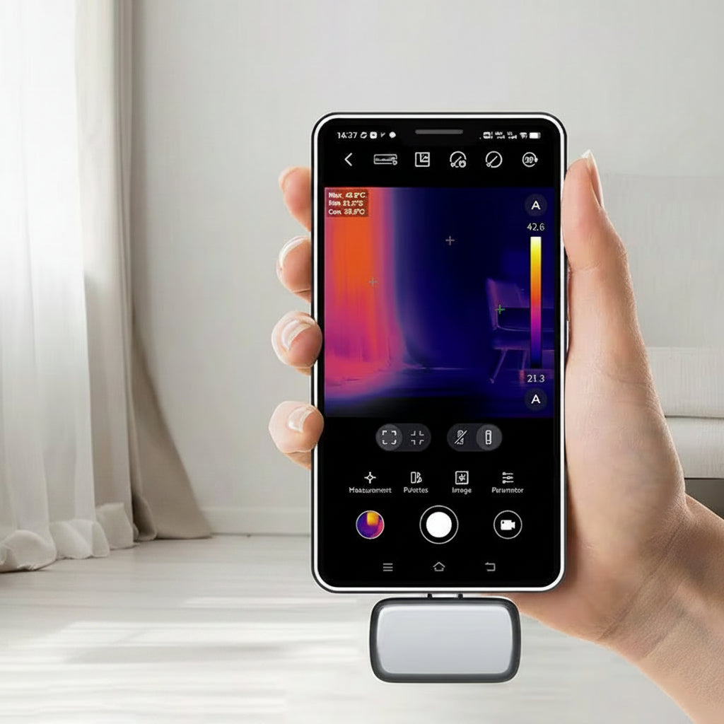 Thermal Imaging Camera – Portable 192x192 Infrared Thermal Scanner for Android iPhone Electronics Inspection and Repair