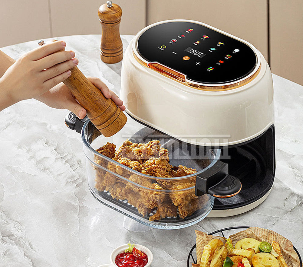 Smart Air Fryer – 4L Oil Free Transparent Window Cooker for Healthy Frying, Roasting and Easy Family Cooking