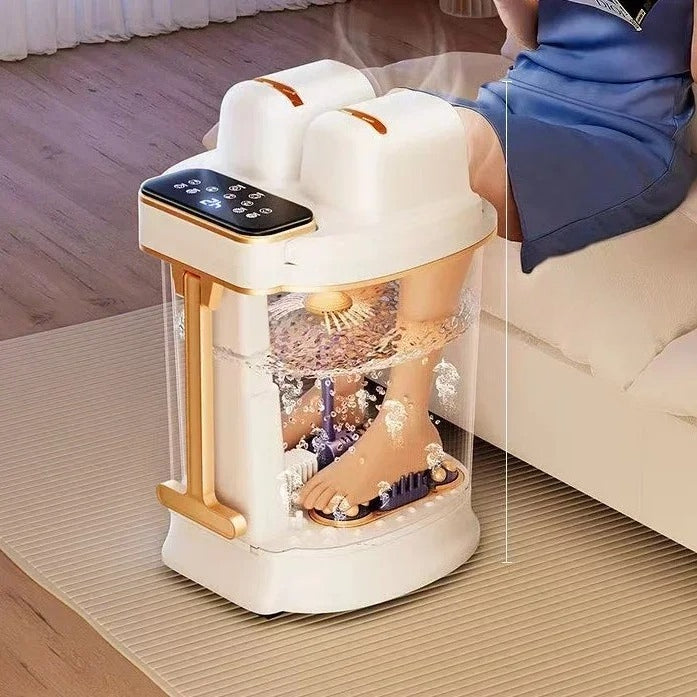 Electric Foot Bath Massager Bucket – Heated Foot Soaking Spa Basin with Temperature Control for Relaxation and Stress Relief.