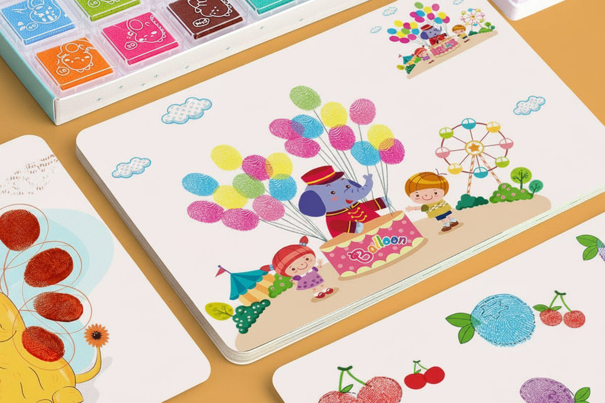 DIY Finger Painting Toy Kit – Montessori Creative Coloring Set for Kids with Graffiti Art Activities and Educational Fun