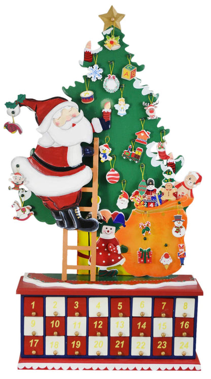 Christmas Tree Advent Calendar – Creative 24 Drawer Countdown Organizer for Holiday Treats, Gifts and Seasonal Home Decor