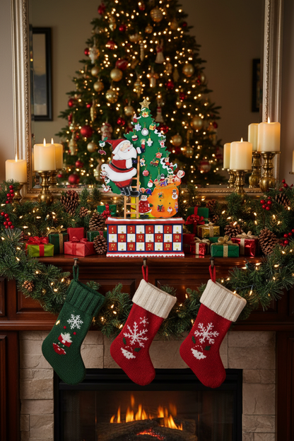 Christmas Tree Advent Calendar – Creative 24 Drawer Countdown Organizer for Holiday Treats, Gifts and Seasonal Home Decor