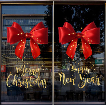 Christmas Window Cling Stickers – Snowflake Glass Decals for Storefronts, Doors and Holiday Home Decor