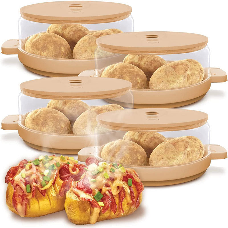 Microwave Potato Cooker Box – Reusable Express Baked Potato Container for Fast, Fluffy Microwave Potatoes and Convenient Everyday Meal Preparation