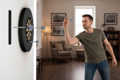 EVA Dartboard Surround – Lightweight Jigsaw Protection Ring for Dart Boards, Removable Wall Backboard Guard for Home and Game Rooms