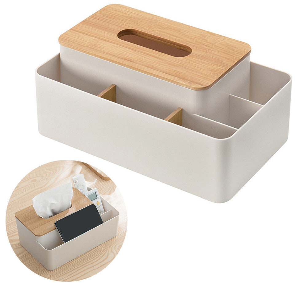Elegant Wooden Tissue Box Holder – Sturdy Paper Storage Organizer with Easy Refill Design for Home, Restaurant, Hotel and Car